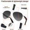 COSMOING Smart Glasses, Bluetooth Sunglasses Hands-Free Calling with Mic & Speakers, Bluetooth 5.3 with UV400 Polarized Lenses, Stereo Audio Wireless Headset for Cycling Running Hiking view 3