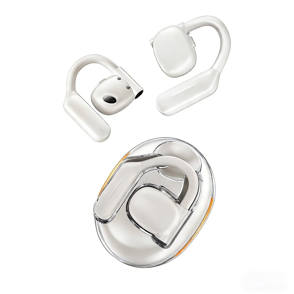 Open Ear Headphones Open Ear Earbuds Open Ear Headphones Wireless Bluetooth 5.4 Ear Buds Wireless Bluetooth Earbuds Wireless Earbuds 80H Playback Ear Buds Enc Noise Cancelling Mic Ipx5 Earphone wite