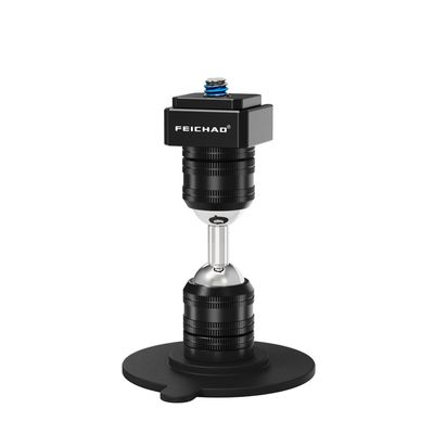 FEICHAO Paste Mounting Dual Ball Head Swivel Seat Charging/Magnetic Holder Compatible with Hero 13/12, Action 5 Pro, X4/X3 Sports Camera (Set B,Short Type)