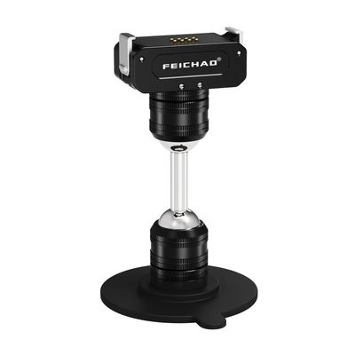 FEICHAO Paste Mounting Dual Ball Head Swivel Seat Charging/Magnetic Holder Compatible with Hero 13/12, Action 5 Pro, X4/X3 Sports Camera (Set D,Long Type)
