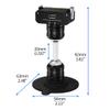 FEICHAO Paste Mounting Dual Ball Head Swivel Seat Charging/Magnetic Holder Compatible with Hero 13/12, Action 5 Pro, X4/X3 Sports Camera (Set D,Long Type) view 2