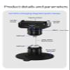 FEICHAO Paste Mounting Dual Ball Head Swivel Seat Charging/Magnetic Holder Compatible with Hero 13/12, Action 5 Pro, X4/X3 Sports Camera (Set D,Long Type) view 3