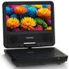 Memorex 9.5-Inch Portable DVD Player with 7-Inch Swivel Screen, 4-6 Hour Watching Time, Dual Speaker, Remote Control, Supports Sync with TV, USB/SD/AV view 1