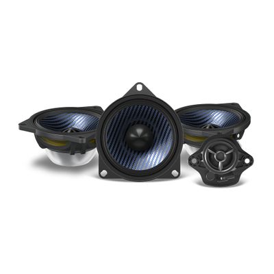 Alpine EV-40M-T - 4" Front Dash Speaker Upgrade Kit Compatible with Select 17-24 Model 3 & 20-24 Model Y