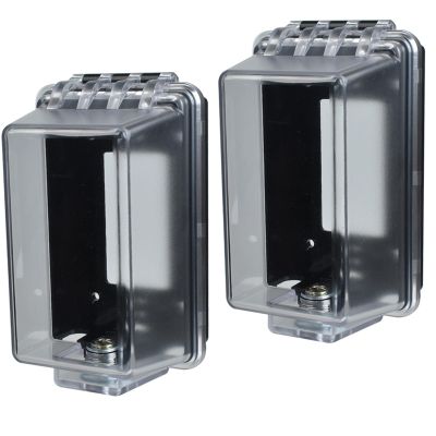 PKLIYH Outdoor Outlet Cover,Standard Single Gang Outlet Cover Weatherproof Enclosure,Rated for Wet Locations, Outdoor Electrical Box Waterproof Plug Covers, 2 pack