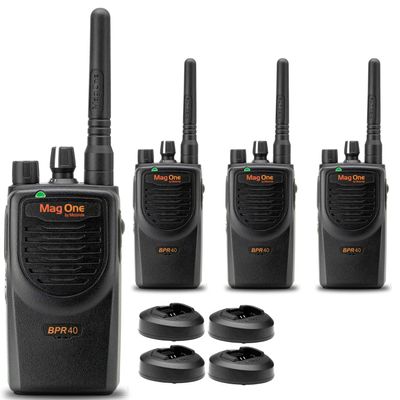 Motorola BPR40 Mag One Series 4W UHF 8-Channel Two-Way Radio Portable (BPR40-U8)(4 Pack)