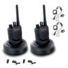 Motorola BPR40 Mag One Series 4W UHF 8-Channel Two-Way Radio (BPR40-U8) + Motorola HKLN4604 PTT Earpiece (2 Pack) view 1