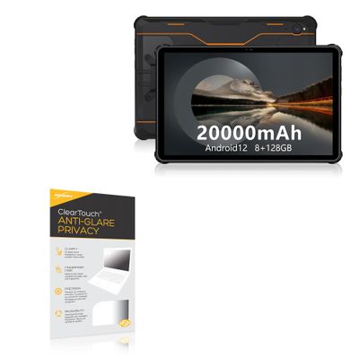 BoxWave Screen Protector Compatible with Oukitel Tablet RT2 Orange (10 in) - ClearTouch Anti-Glare Privacy (2-Pack), Privacy Screen Protector Flexible Film Anti-Glare