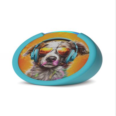 Amazon Echo Pop Kids (newest model), Enjoy age-appropriate audiobooks, sleep routines and Alexa+ experiences to create and learn, Anthro Pup design