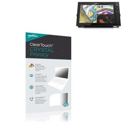 BoxWave Screen Protector Compatible with Simrad NSS16 Evo3 - ClearTouch Crystal Privacy (2-Pack), Privacy Screen Protector Flexible Film Clear