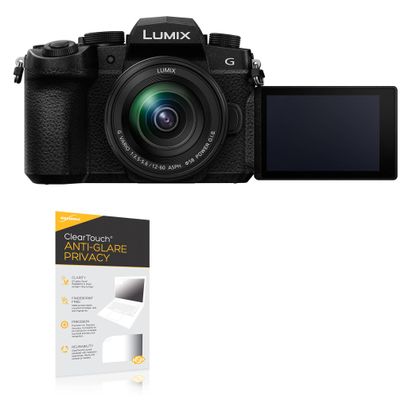 BoxWave Screen Protector Compatible With Panasonic Lumix G95 (DC-G95MK) - ClearTouch Anti-Glare Privacy (2-Pack), Privacy Screen Protector Flexible Film Anti-Glare