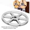 1/4 7 Inch Empty Tape Reel,Aluminum Alloy Open Reel Sound Takeup Reel Disc,Repair Replace Recording Erasing Re Recording,for General Open Reel Decks (Silver) view 4