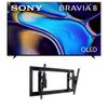 Sony K55XR80 55 Inch IMAX Enhanced Bravia OLED 4K HDR Google TV with a Sanus VLT7-B2 42-90 Inch Large Advanced Tilt 4D TV Wall Mount (2024) view 1