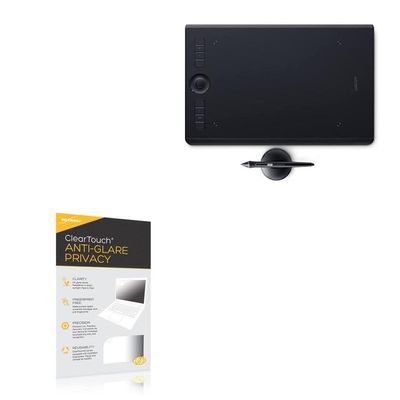 BoxWave Screen Protector Compatible with Wacom Intuos Pro M (PTH-660) - ClearTouch Anti-Glare Privacy (2-Pack), Privacy Screen Protector Flexible Film Anti-Glare