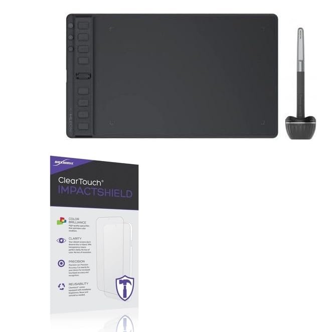 BoxWave Screen Protector Compatible with Huion Inspiroy 2M - ClearTouch ImpactShield (2-Pack), Impenetrable Screen Protector Flexible Film