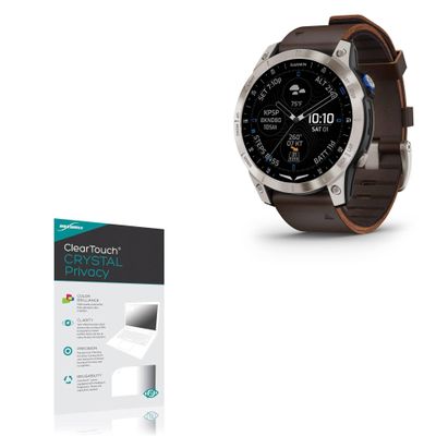 BoxWave Screen Protector Compatible with Garmin D2 Mach 1 Pro - ClearTouch Crystal Privacy (2-Pack), Privacy Screen Protector Flexible Film Clear