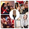 High Sensitivity 3.5mm Record Microphone Condenser Mic Stable Desk Mount Compatible for Computers and Devices view 2