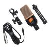 High Sensitivity 3.5mm Record Microphone Condenser Mic Stable Desk Mount Compatible for Computers and Devices view 4