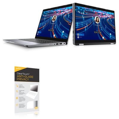 BoxWave Screen Protector Compatible with Dell Latitude 5320 2-in-1 - ClearTouch Anti-Glare Privacy (2-Pack), Privacy Screen Protector Flexible Film Anti-Glare