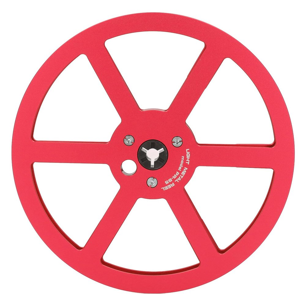 1/4 7 Inch Empty Tape Reel,Aluminum Alloy Open Reel Sound Takeup Reel Disc,Repair Replace Recording Erasing Re Recording,for General Open Reel Decks (Red)