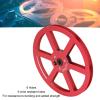 1/4 7 Inch Empty Tape Reel,Aluminum Alloy Open Reel Sound Takeup Reel Disc,Repair Replace Recording Erasing Re Recording,for General Open Reel Decks (Red) view 2