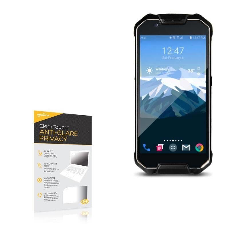 BoxWave Screen Protector Compatible with Cedar CP3 - ClearTouch Anti-Glare Privacy (2-Pack), Privacy Screen Protector Flexible Film Anti-Glare