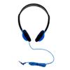 HamiltonBuhl HA2-BLU Personal On-Ear Stereo Headphones 25-Pack Blue, Replaceable Foam Cushions, Adjustable Headband, 5 ft Chew-Resistant Dura-Cord, 3.5mm Stereo Plug view 3