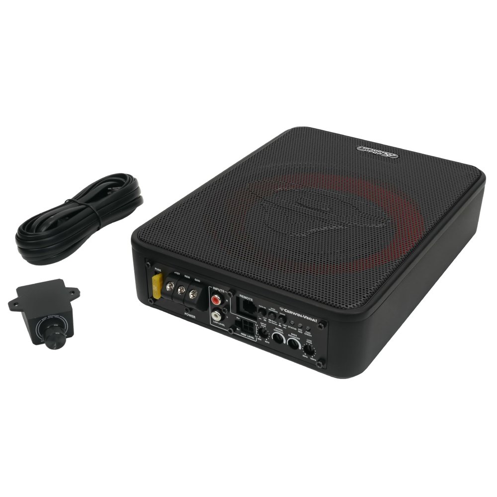 Cerwin Vega! VPASV8 8" 250W Under-Seat Powered Active Subwoofer with Control Knob