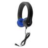 HamiltonBuhl USB-C Flex-Phones Kids Headphones 42-Pack  Black w/ Blue Cushions | EVA Foam, Safe 85 dB, Chew-Resistant Cable, Adjustable Fit, Classroom-Ready (KIDS-BBC) view 2