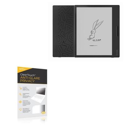 BoxWave Screen Protector Compatible With ONYX BOOX Page - ClearTouch Anti-Glare Privacy (2-Pack), Privacy Screen Protector Flexible Film Anti-Glare