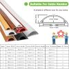 AMUFJJ Self Adhesive Wire Hiders for TV on Wall, Flexible Electric Cord Conduit Holds 2/3/ 4/5/ 9/15/ 30 Cables, Cords Cover Set for Camera/Video/Audio(Holds 2 Cords) view 2