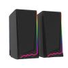 NSUQOA JSEIAJB 3.5mm 3D Stereo Surround Music RGB Light Gaming Wired Speakers Sound Bar for Computer Desktop PC Loudspeakers view 1
