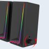 NSUQOA JSEIAJB 3.5mm 3D Stereo Surround Music RGB Light Gaming Wired Speakers Sound Bar for Computer Desktop PC Loudspeakers view 4