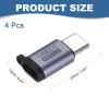 MECCANIXITY 2Pcs Micro USB to Type C Adapter, Micro USB Male to Type C Female Converter Connector for Laptop PC Phone Car view 2