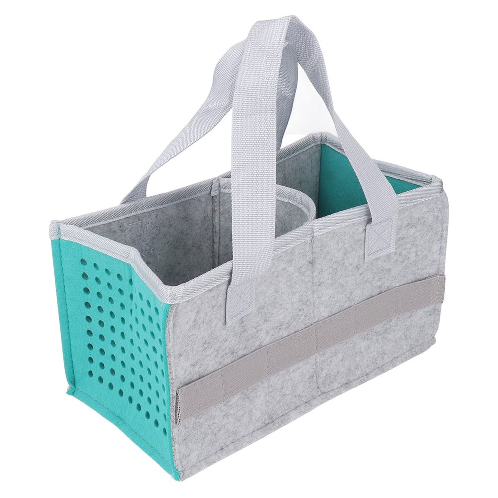 FAUOSWUK Felt Cloth Case, Portable Carrying Storage Bag 26x13.7x14.4Cm Carrying Case For Music Player Home Outdoor Hand Bag With Extra Space Tote Bags Handbag for Travel and Home (Lake