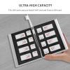 Aluminum SIM Card Case, 16Slots Ultrathin SIM Card Holder, Fit for 8 SIM Card, 8 Micro sim Card, Silver view 2