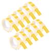 10 Pack Cruxer Replacement for Dymo A521208 3D Embossing Tape 12mm x 3m White on Yellow Self-Adhesive Embossed Label Replacement for Office Mate II 1540 154000 Organizer Xpress Pro 1575 Label Maker view 1