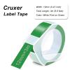 10 Pack Cruxer Replacement for A521203 3D Embossing Tape 12mm x 3m White on Green Self-Adhesive Embossed Label Replacement for Office Mate II 1540 154000 Organizer Xpress Pro 1575 Label Maker view 2