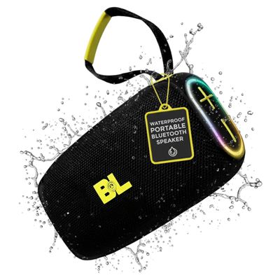 B&L Portable Speaker - 30W Deep Bass, Waterproof IPX7, LED Lights, Up to 25H Playtime, AUX, USB, TF Card, Type-C Ports - Ideal for Travel, Home, Party, Beach, Gift