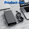 230W 200W AC Charger Compatible with Razer Blade 17 14 15 16 Base Advanced/Pro 17/4K RZ09 Series RC30-0248 RC30-0238 GTX3080 GTX3070 GTX3060 GTX2080 GTX2070 GTX1070/1060 2018-2024 Laptop Power Adapter view 3