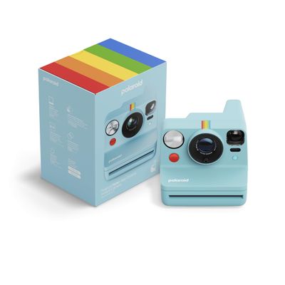 Polaroid Now+ 3rd Generation I-Type Instant Film Camera - Bluetooth Connected App Controlled - Arctic Blue - Camera Only No Film (9163)