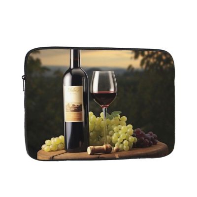 Red Wine Laptop Sleeve 15 inch Shockproof Protective Computer Carrying Cover Water Resistant Computer Bag Laptop Case Briefcase Handbags Portable Laptop Bag Gifts for Men Women