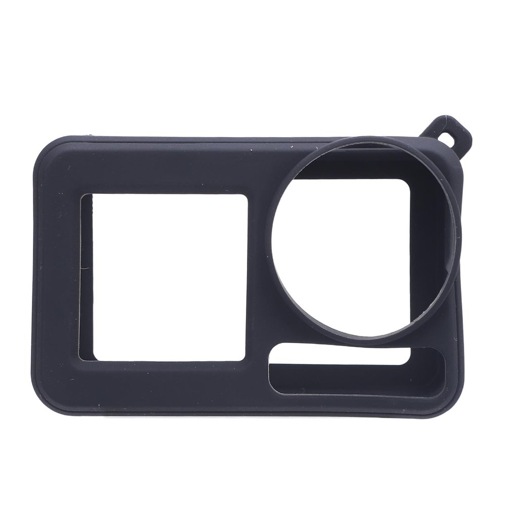 Qiilu Sports Camera Silicone Case with Stabilization, Dual Screens for Action 5 Pro, 64GB Card & 50 Piece Accessory Kit, Prevents Bumping or Scratching (Black)