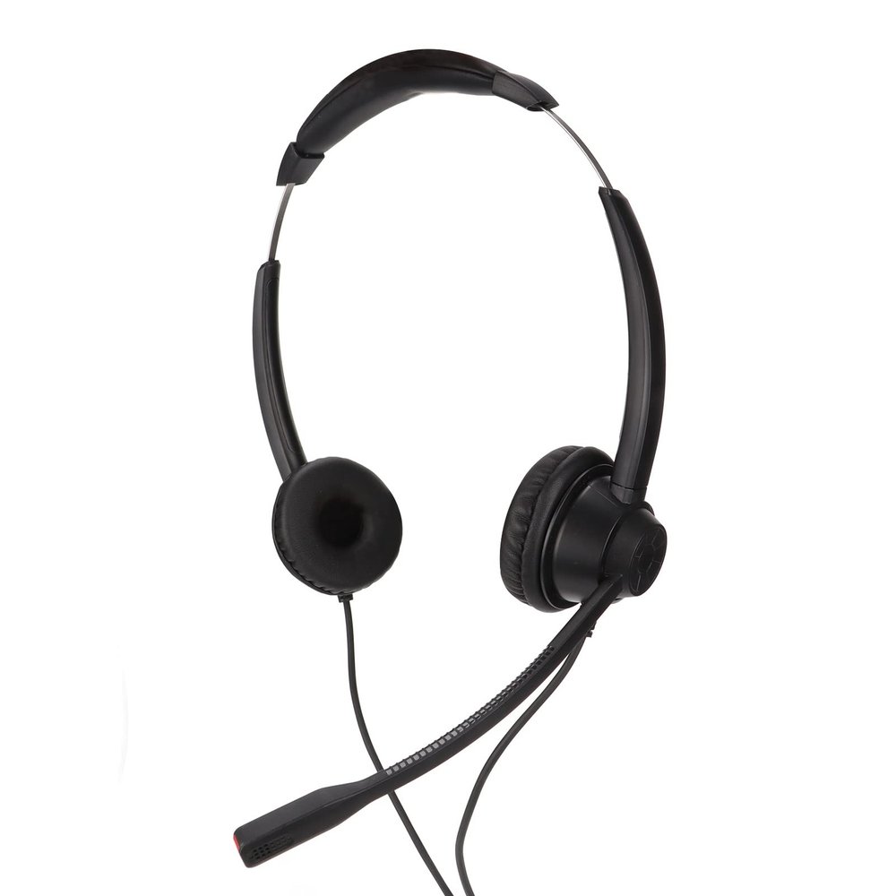 Phone Headsets, Stereo Headphones with Noise Cancelling Microphone, Desk Landline Headset with RJ9 Plug, for VOIP Phone Landline