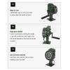 aqxreight Hand Crank Siren 110dB Alarm Portable Manual Emergency Siren for Security and Survival Aluminium Alloy Horn view 4