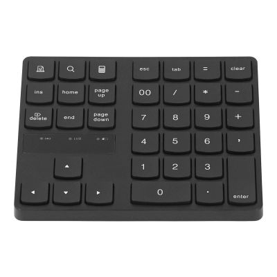 Dpofirs Bluetooths Number Pad, 35 Keys Wirelessly Numeric Keypad Rechargeable for Wins for Android, Portable Silent Financial Accounting Keypad for Home Business