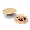 Pyle 1 Pair Speakers, 150W 5.25" Round Flush Mount in Wall/in Ceiling Home Speakers, PDIC Series, Tan view 1
