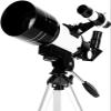 Portable Binoculars High Power Astronomical Telescope,Adults 70mm Astronomical Refractor Hd Telescopes Monocular,with Tripod,with Phone Mount Starfinder 90 Mirror view 1