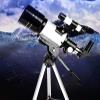 Portable Binoculars High Power Astronomical Telescope,Adults 70mm Astronomical Refractor Hd Telescopes Monocular,with Tripod,with Phone Mount Starfinder 90 Mirror view 4