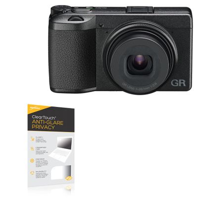 BoxWave Screen Protector Compatible with Ricoh GR IIIx - ClearTouch Anti-Glare Privacy (2-Pack), Privacy Screen Protector Flexible Film Anti-Glare